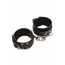 Оковы Leather Dominant Leg Cuffs, BLACK