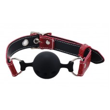 Кляп BDSM-NEW Snake ball gag silicone, black-red