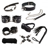 Набор Exxtreme Sex BDSM Leather Set Max, BLACK